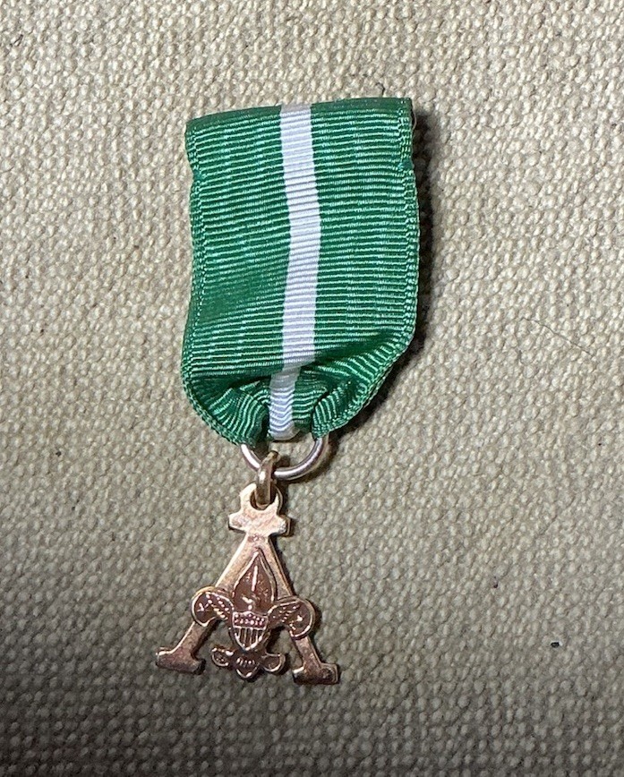 Vintage BSA Scouter Training Award Medal Pin Boy Scouts