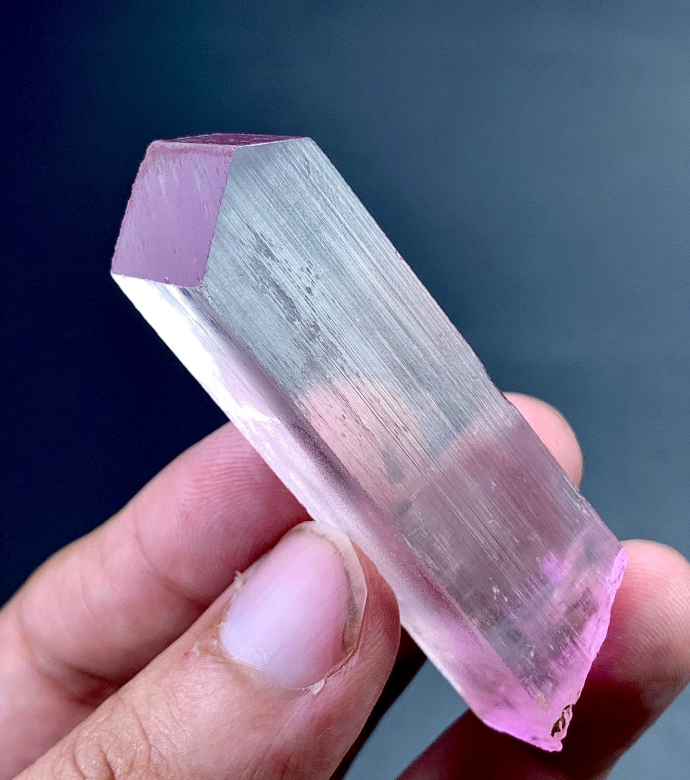 207 Carat Double-Terminated Pink Kunzite Crystal Specimen From Afghanistan