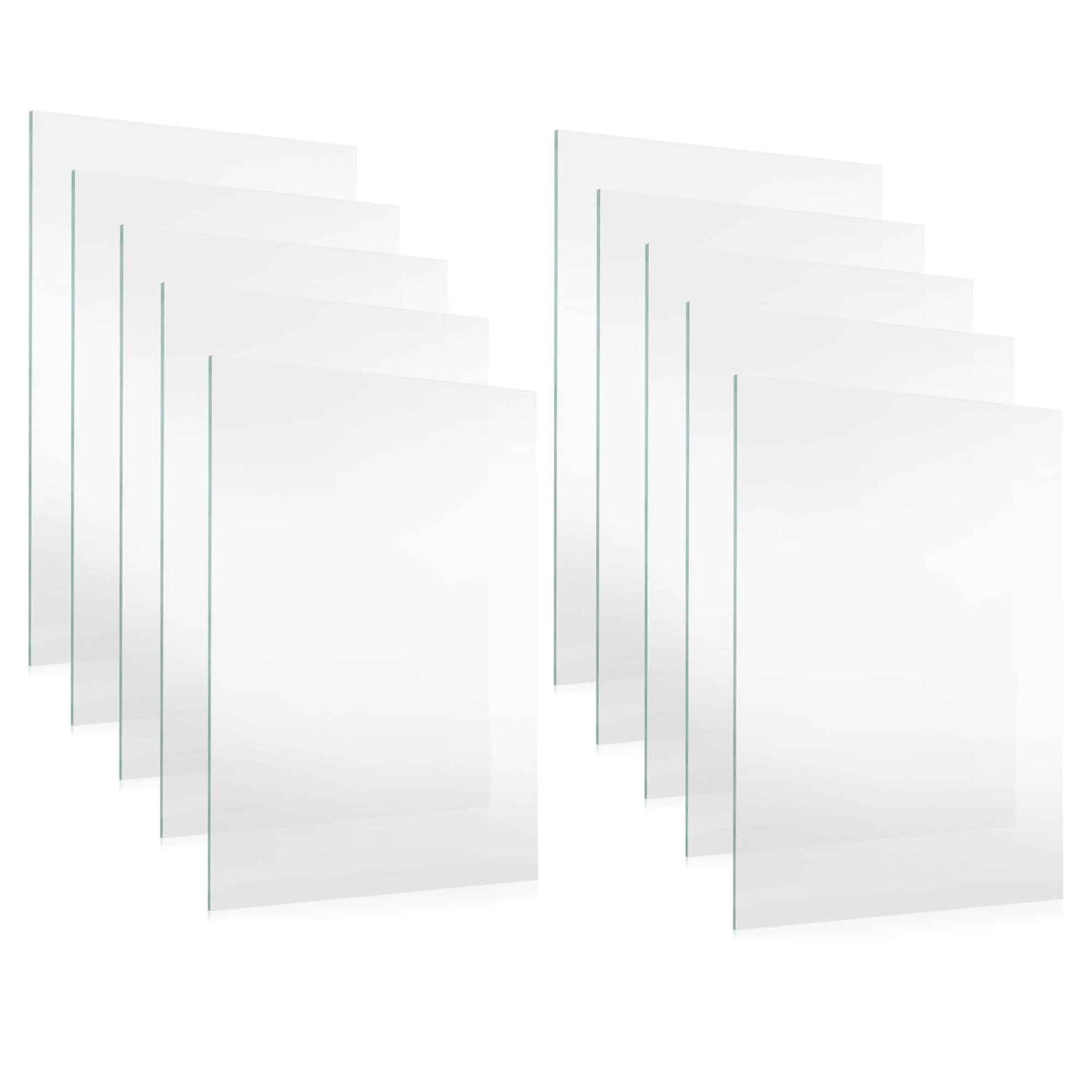 10 Sheets Of Non-Glare UV-Resistant Frame-Grade Acrylic Replacement for 22x22