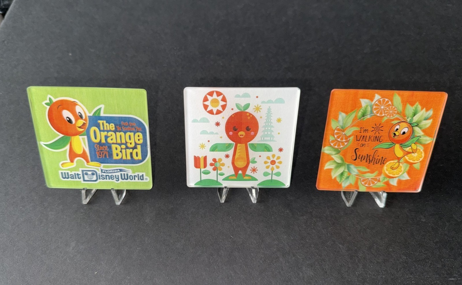 Orange Bird Fused Acrylic 3\