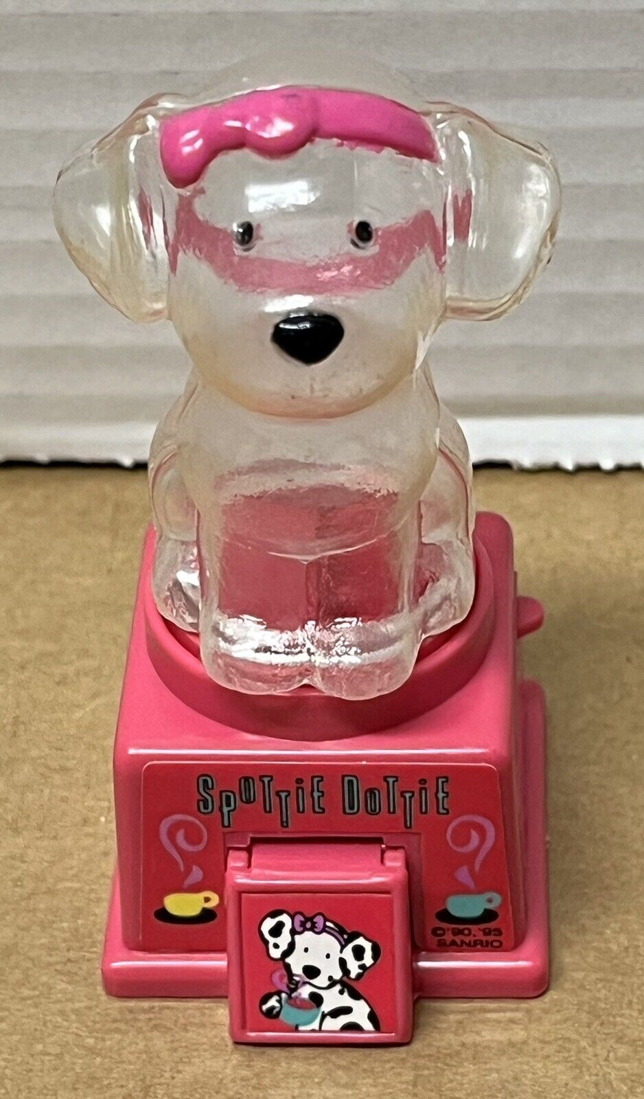 Vintage Sanrio 1995 Spottie Dottie Mini Gumball Candy Machine HTF Collectible D4