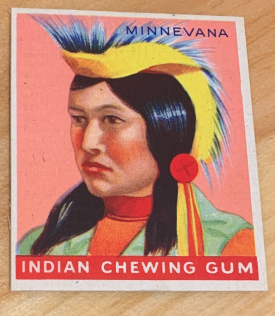 Very Rare 1/1 1947 Goudey Indian Gum #94 Minnevana #77 Medicine Man Back NM-MT