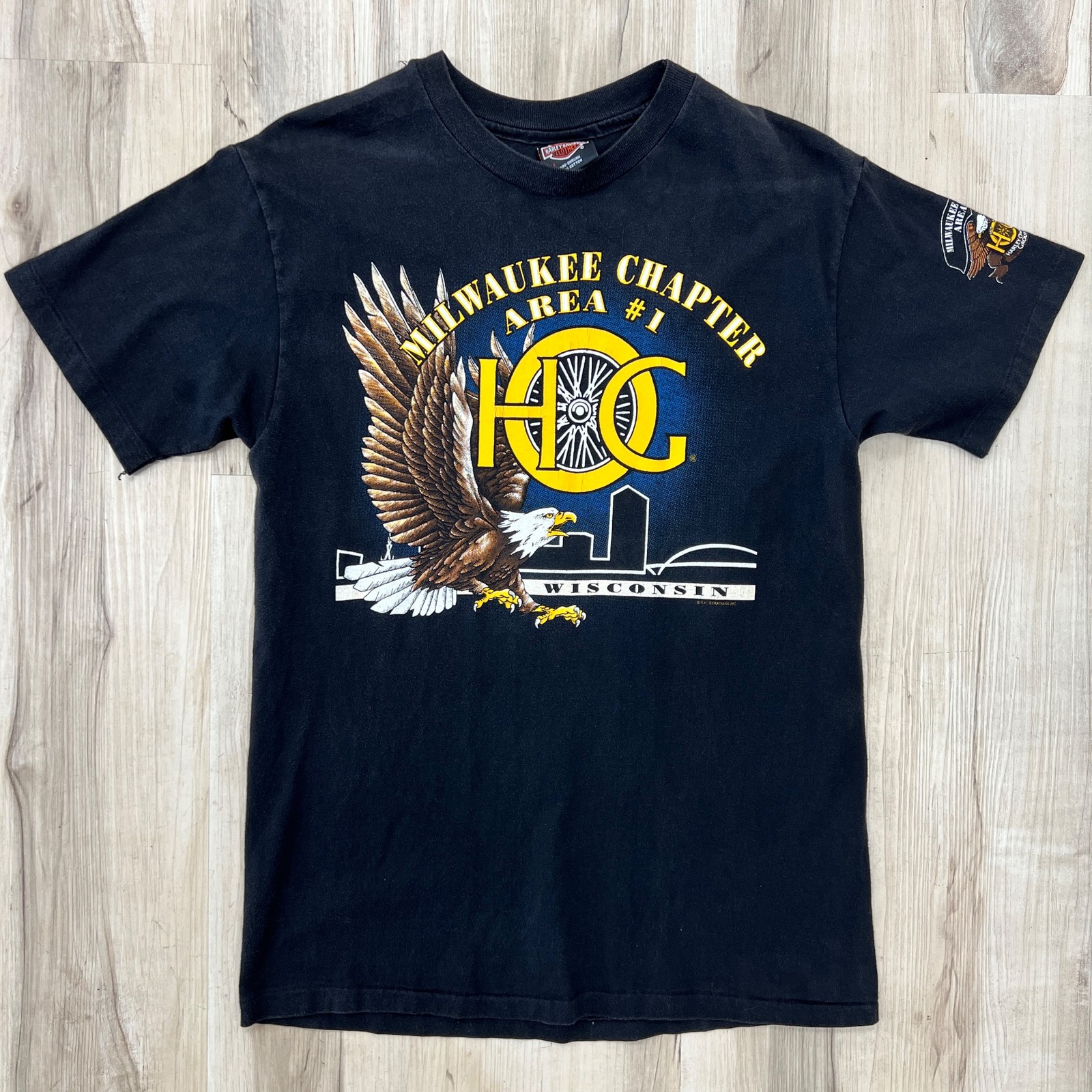 Vintage House Of Harley Davidson It Starts Here Milwaukee, WI T-Shirt Size Mediu