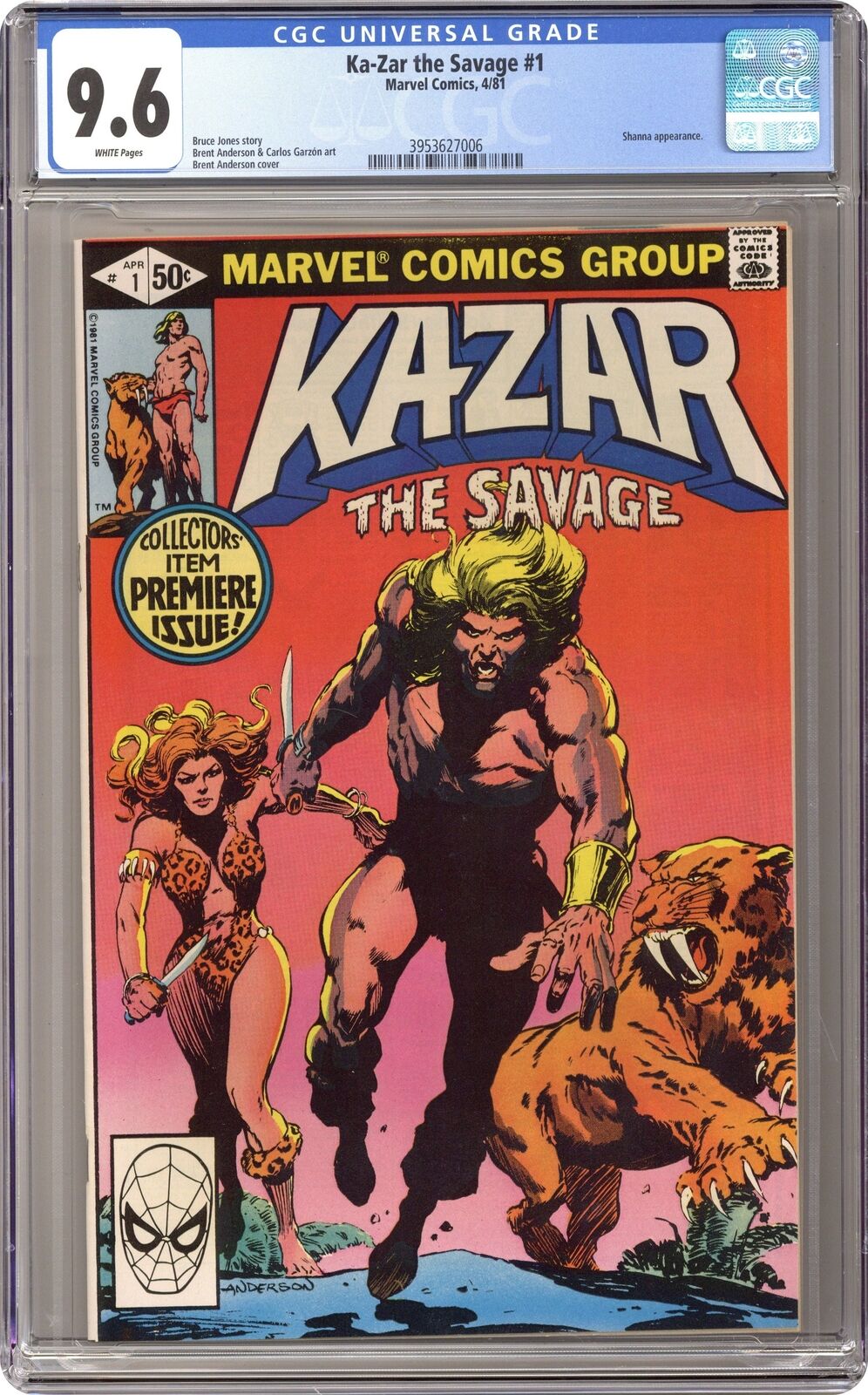 Ka-Zar the Savage #1 CGC 9.6 1981 3953627006