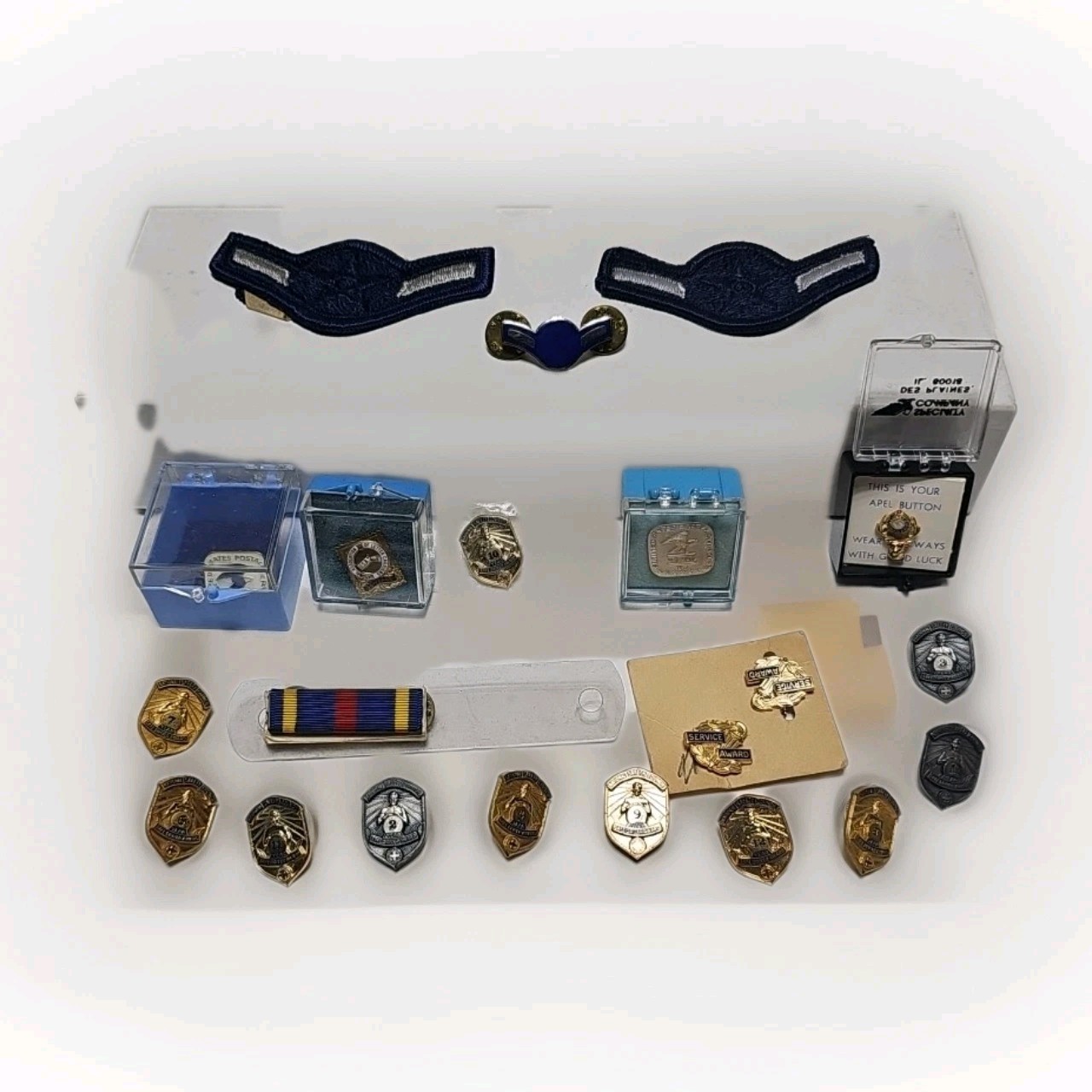 Vintage Postal Service, USPS, Natl Assoc Letter Carriers, Service Award Pins