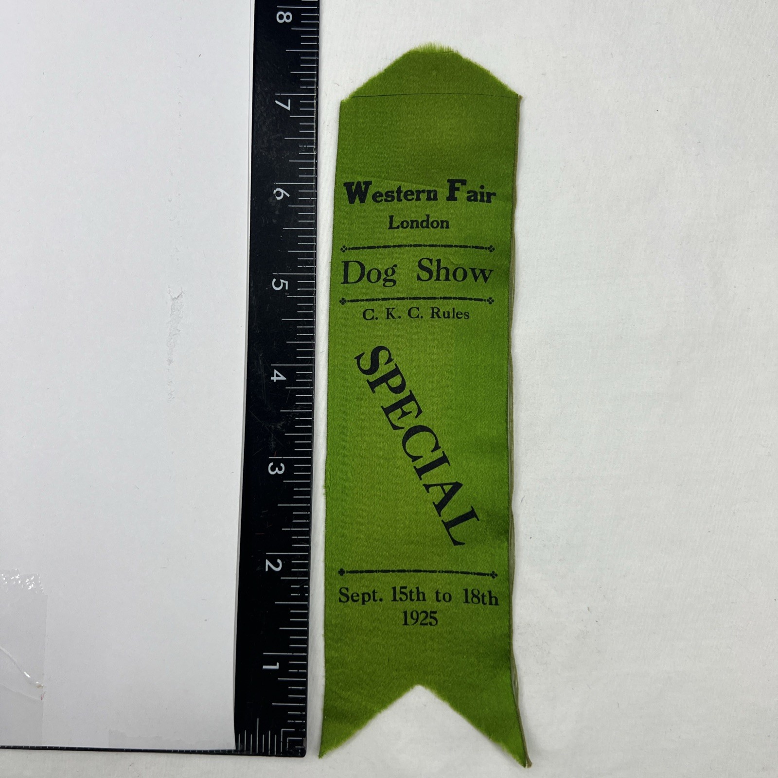 1925 Western Fair Dog Show C.K.C. Rules 