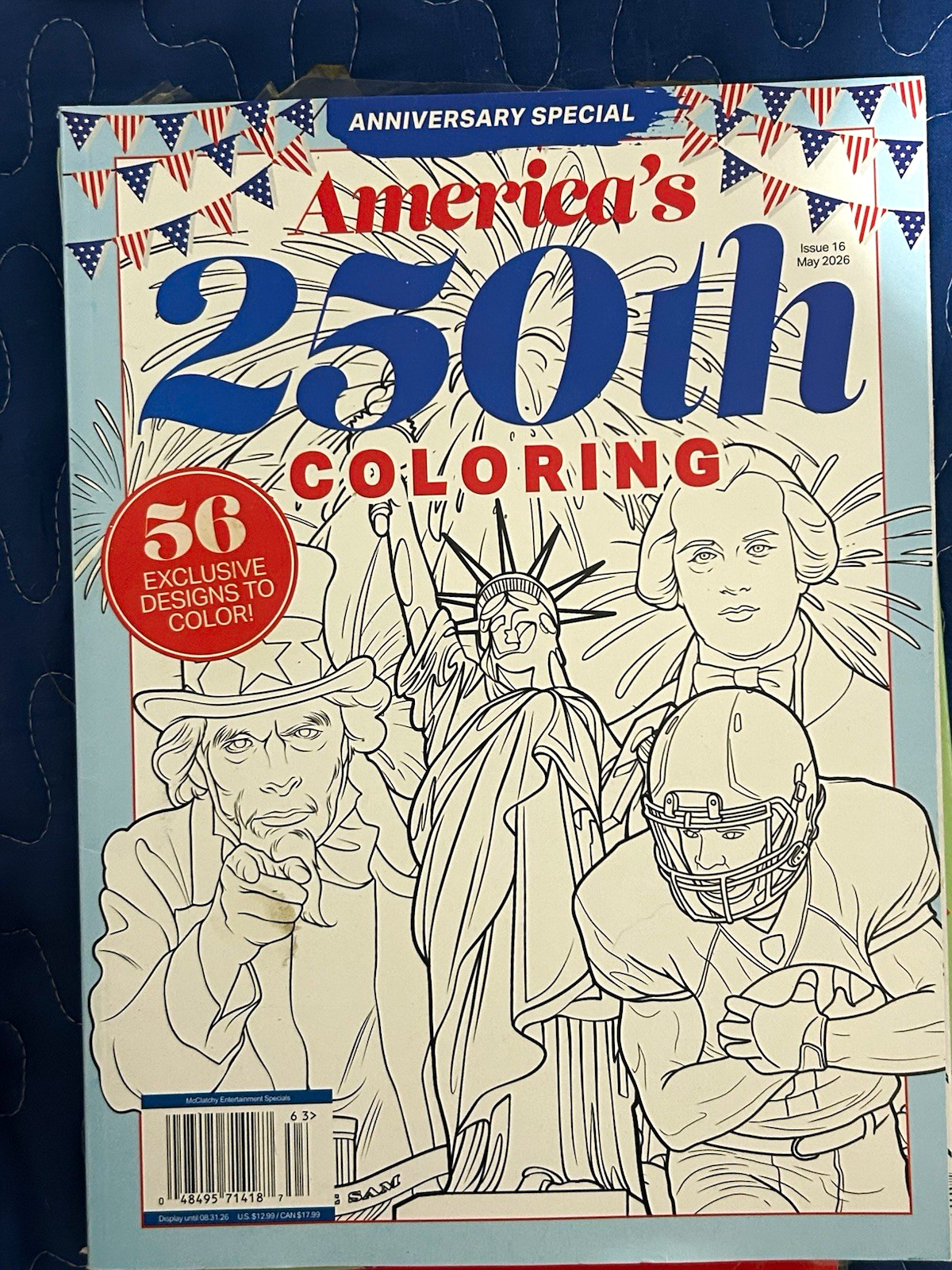 America\'s 250th Coloring Special Issue May 16 2026, 56 Patriotic Designs