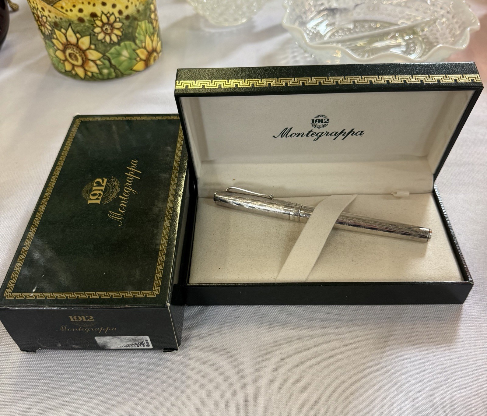 MONTEGRAPPA Reminiscence Octagonal Sterling  18k Gold Vermeil Fountain P G2U