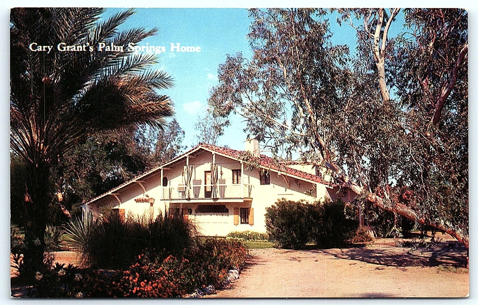 Vintage Postcard: Cary Grant\'s Palm Springs Home