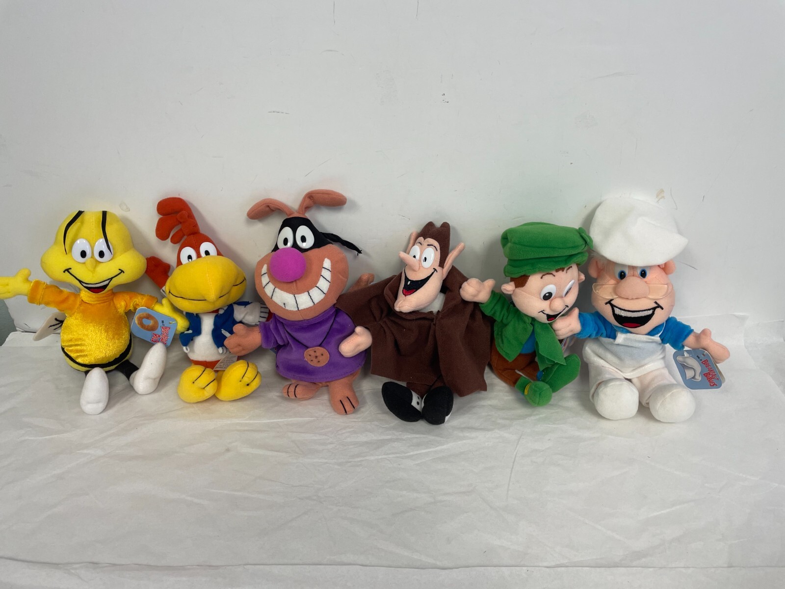 1997 General Mills Breakfast Babies Lot x6 with Tags Vintage Collectible