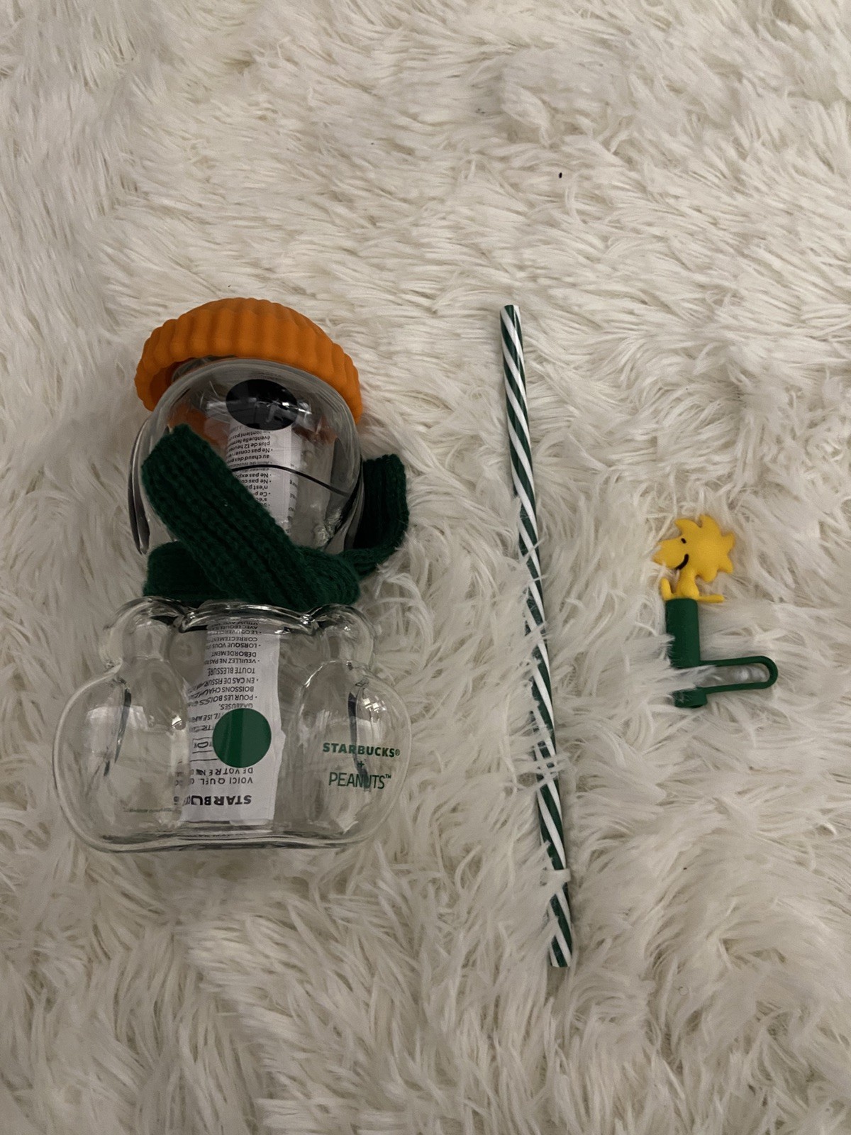 Special Edition Fast Shipping Starbucks x Peanuts Snoopy Glass Cup -US SELLER Special Edition Fast Shipping Starbucks x Peanuts Snoopy Glass Cup -US SELLER