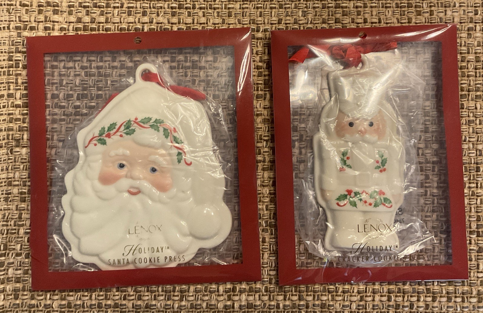 Lenox Holiday Santa & Nutcracker Cookie Presses 