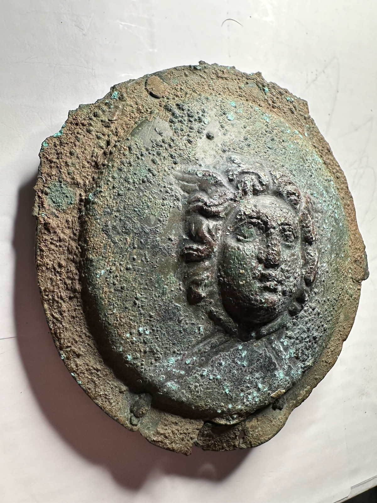Ancient Roman Shield Boss/umbo Featuring Medusa 100AD Authentic EXTREMELY RARE