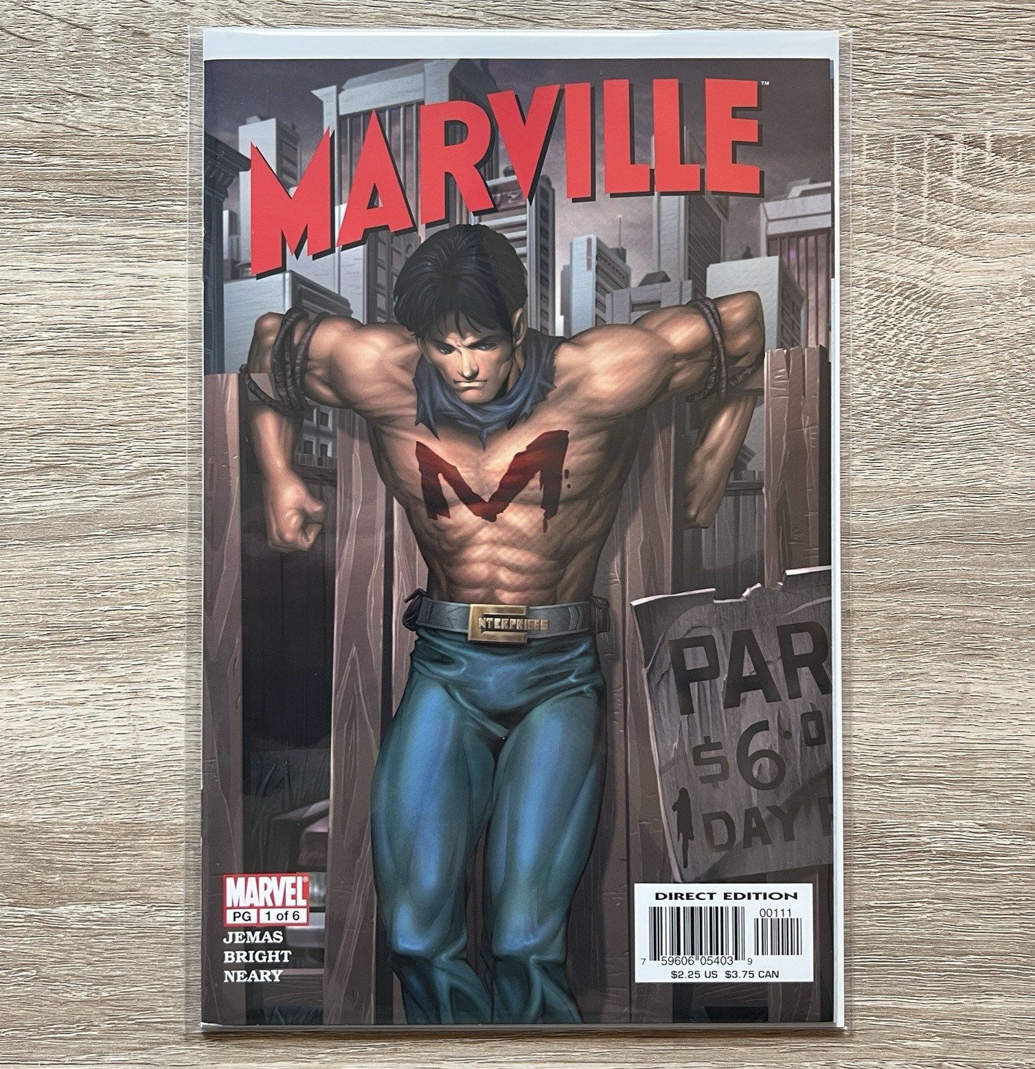 Marville 1 Marvel Comics 2002 Cover A Bill Jemas Mark Bright 1st Print F/VF Marville 1 Marvel Comics 2002 Cover A Bill Jemas Mark Bright 1st Print F/VF