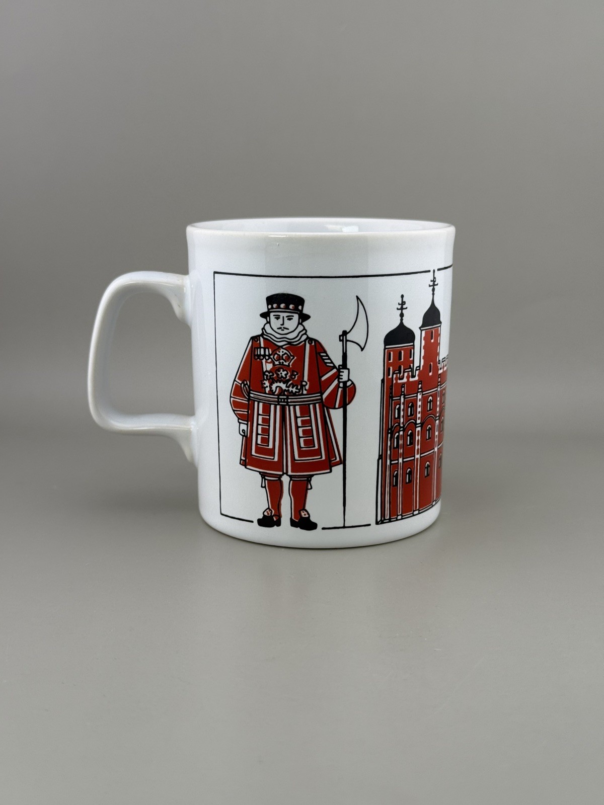 Tower of London Beefeater Mug Yeoman Warder Castle England Vintage
