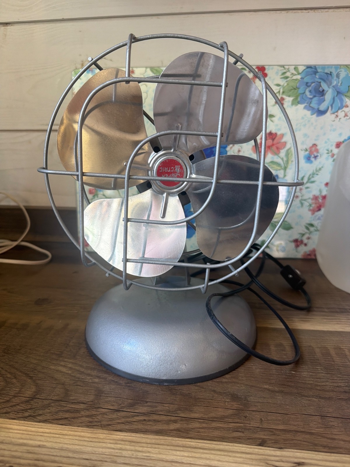 Vintage Super Lectric Fan, retro home Mid Century Modern Restored