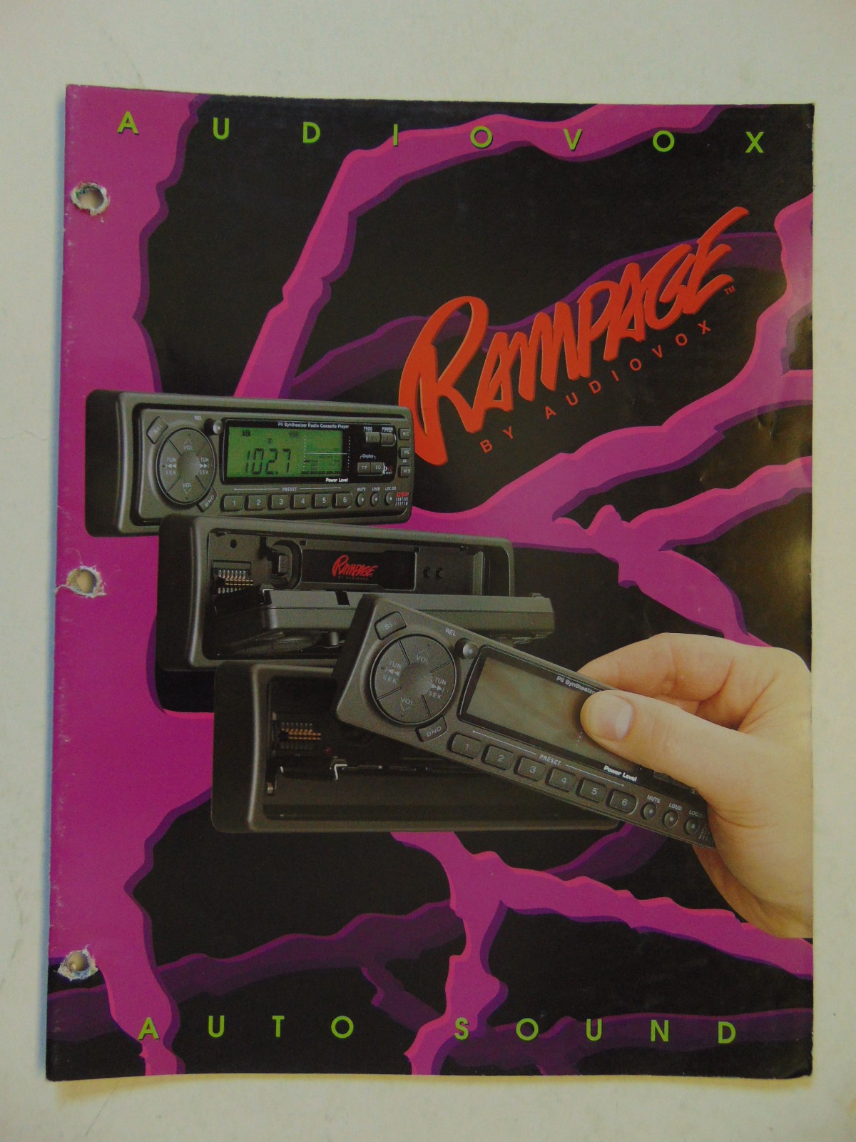 Vintage Original 1998 Audiovox Rampage Auto Sound Catalog