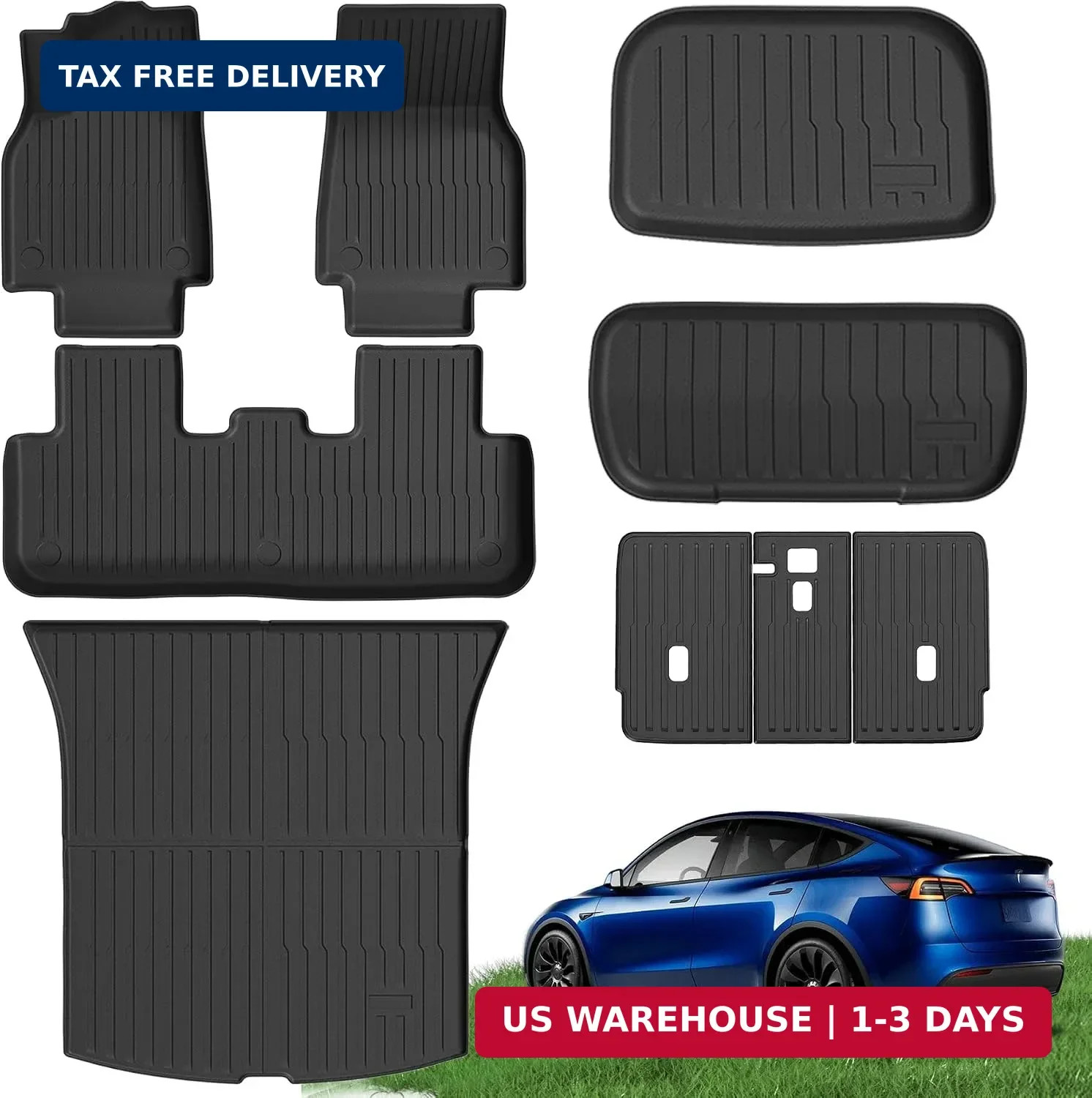 Floor Mats for 2026 2025 Tesla Model Y Premium & Performance Floor Mats for 2026 2025 Tesla Model Y Premium & Performance