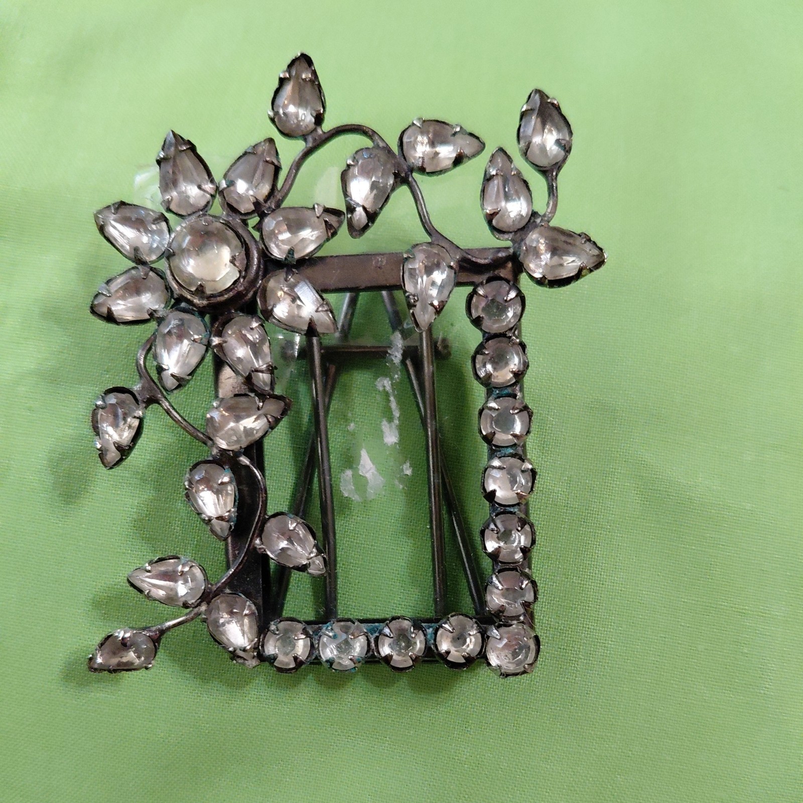 Vintage Two\'s Company? Mini Crystal Vine & Floral Picture Frame 1.5\