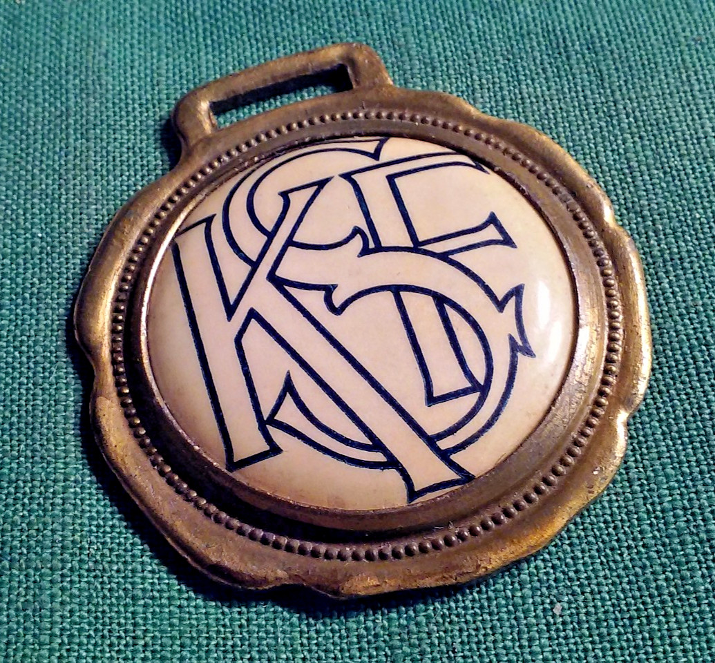 KSF Knights of Sherwood Forest Rare Antique Watch Fob by The Whitehead & Hoag Co KSF Knights of Sherwood Forest Rare Antique Watch Fob by The Whitehead & Hoag Co