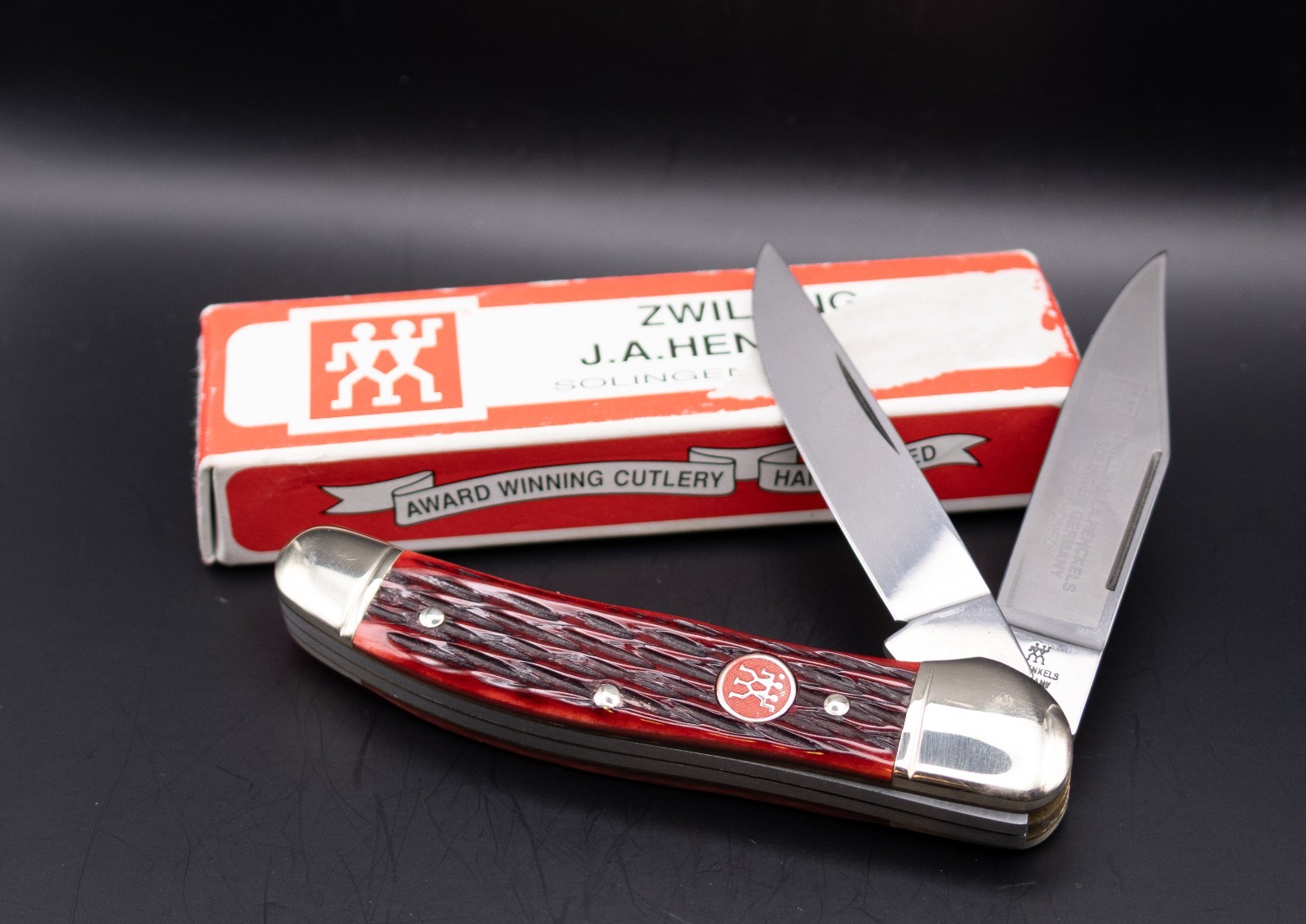 Vintage J.A. Henckels Solingen Germany HK-4-B Copperhead Pocket Knife NOS Box