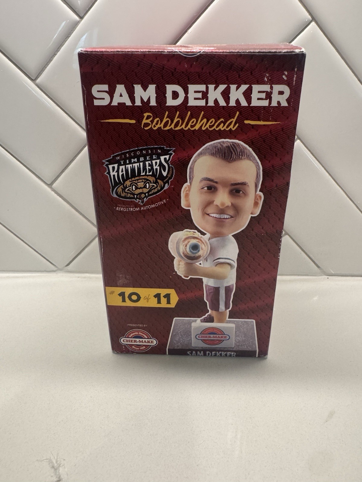 Sam Dekker 2017 Wisconsin Timber Rattlers Bobblehead SGA Wisconsin Badgers