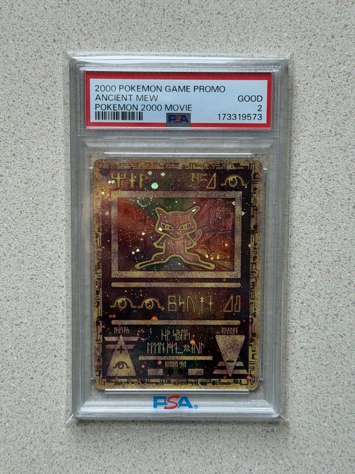 2000 Pokémon Game Promo Ancient Mew #2 Pokemon 2000 Movie PSA 2