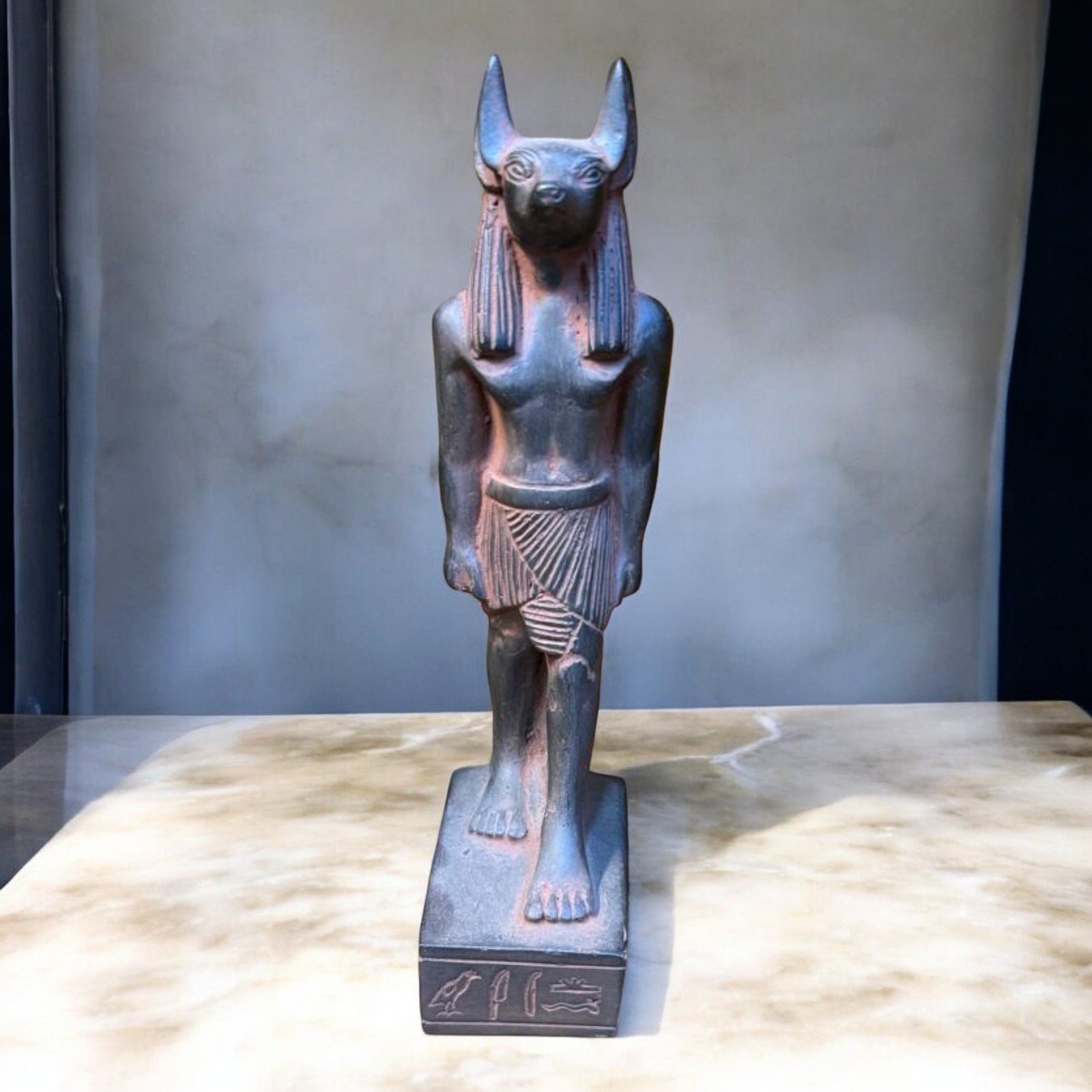 Ancient Egyptian Antiquities Rare Unique Statue God Anubis Legend Pharaonic BC