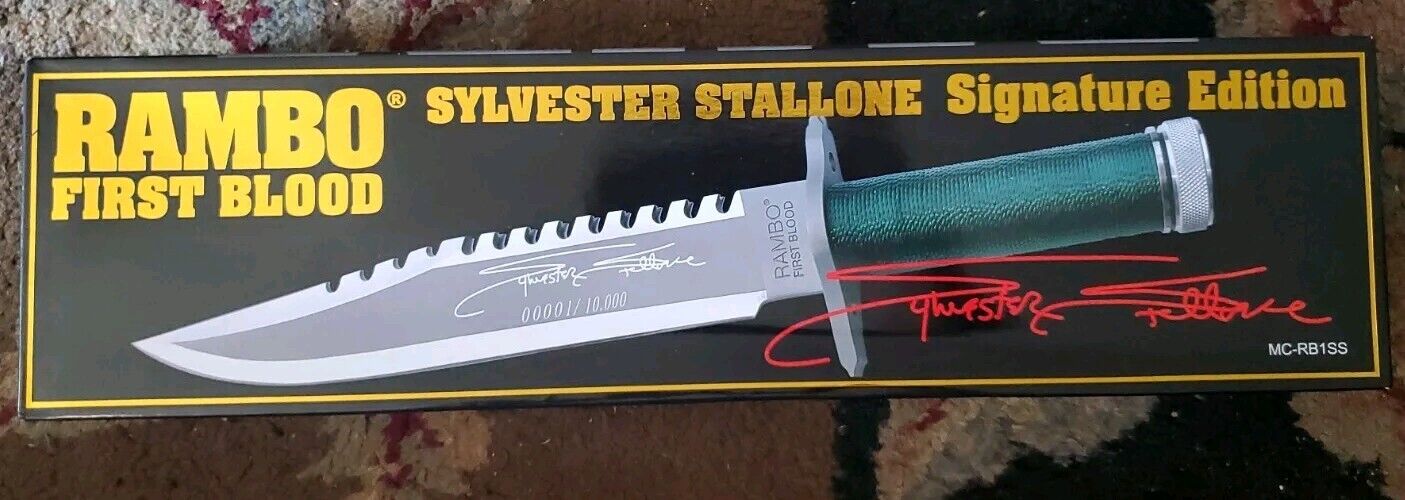 RAMBO First blood MC-RB1SS Stallone signature Edition HCG Master Cutlery LE NEW