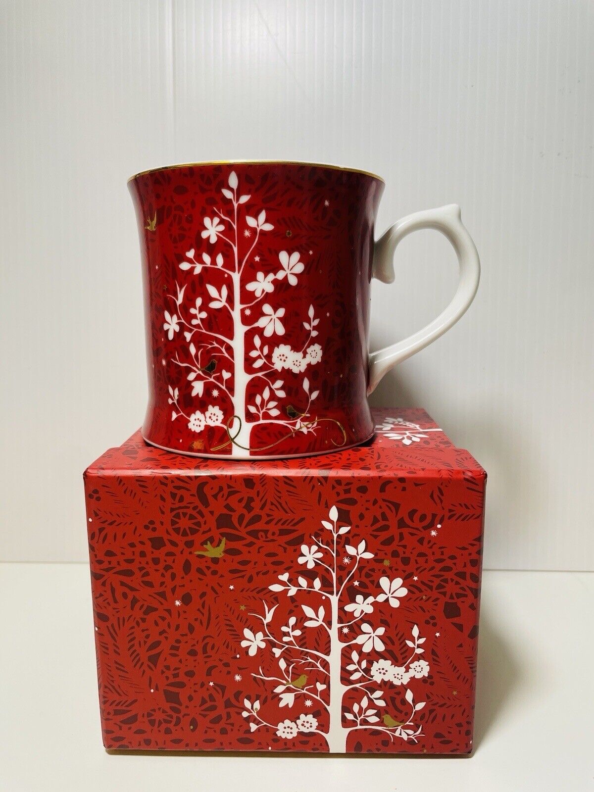 “Let Your Heart Be Light” Wish Tree Coffee Mug Starbucks 2009 Red New in Box