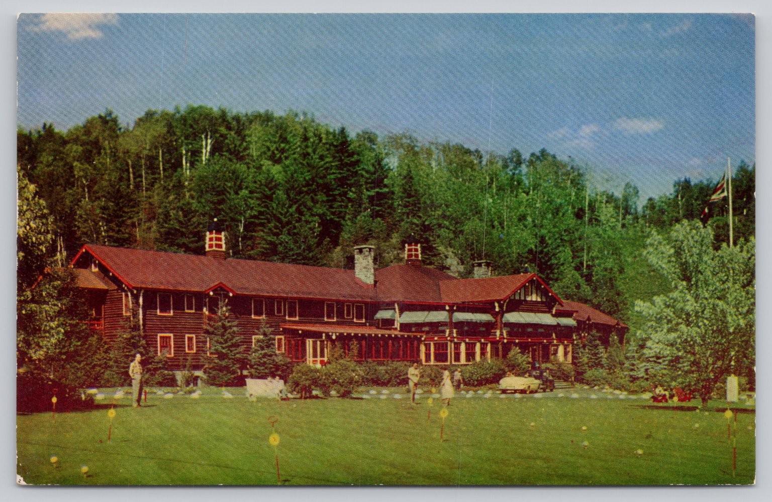 Alpine Inn Ste Marguerite Laurentians Quebec Resort Golf Vintage Postcard