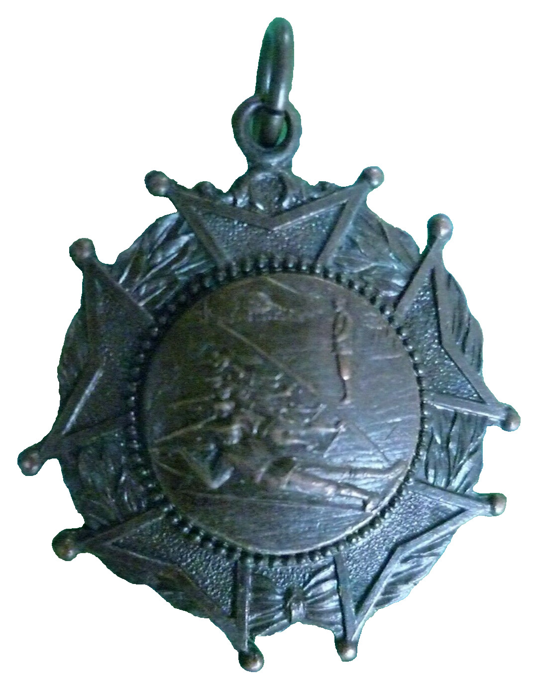 1948-49 Shooting Medal Fob Medal Div 1  Bronze Antique Original