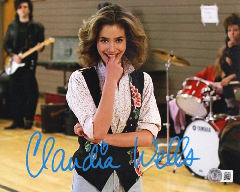 CLAUDIA WELLS SIGNED REPRINT AUTOGRAPH ACTRESS BACK TO THE FUTURE 8x10 Photo