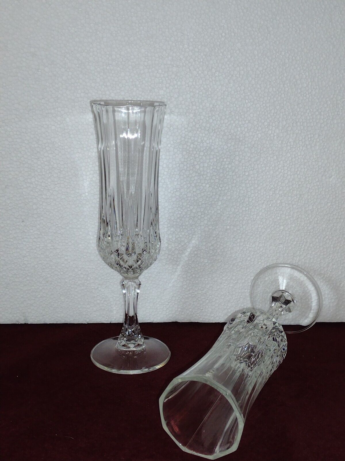 Vintage St George Champagne Flute 24% Full Lead Crystal (set of 2) - Classic