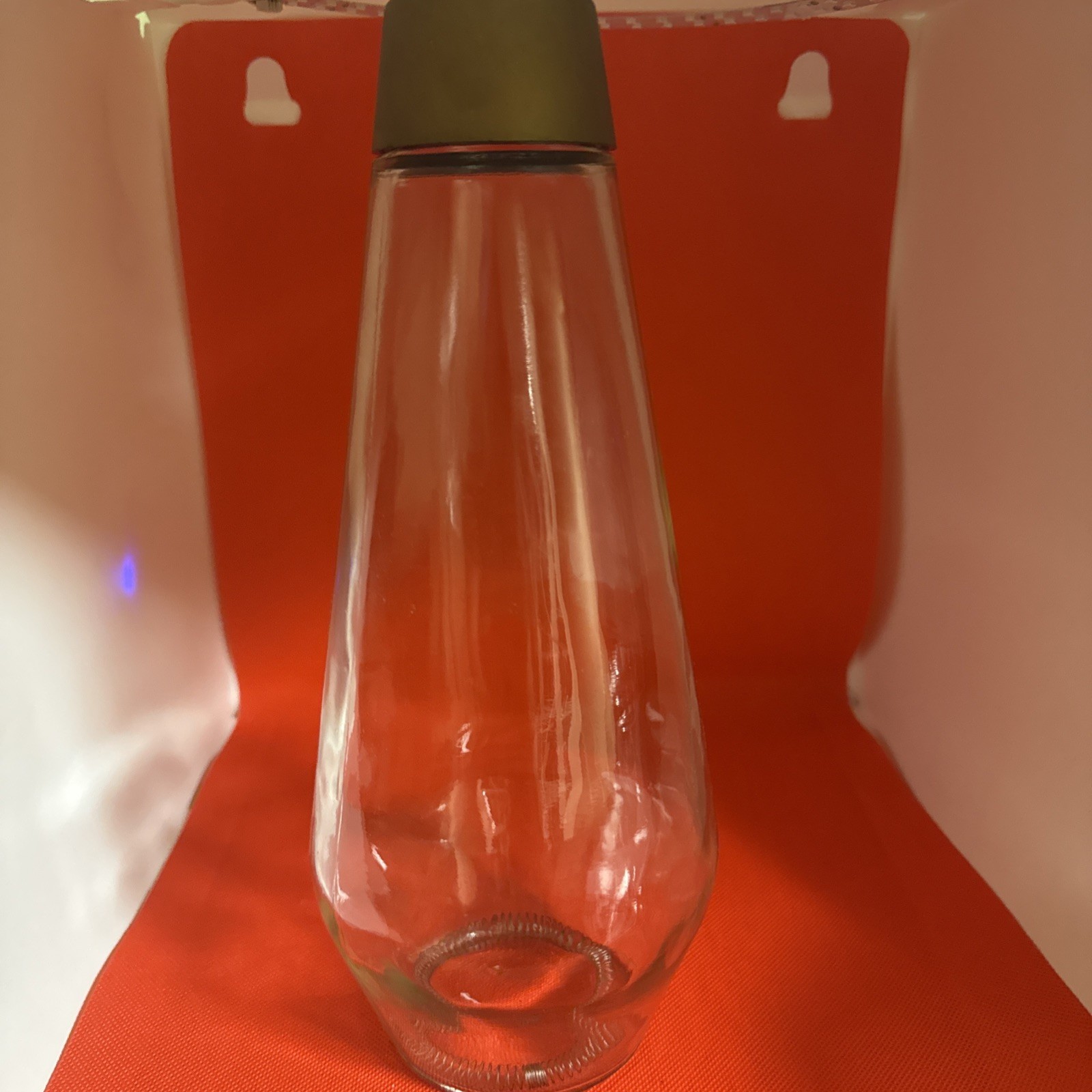 Vintage 1973 Lava Lite Lamp Empty ~50oz Glass Bottle - With Cap & Spring