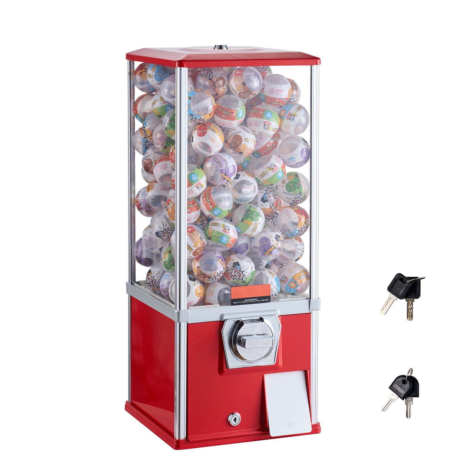 Uimoso 25-Inch Gumball Machine Candy Dispenser with Coin Operation
