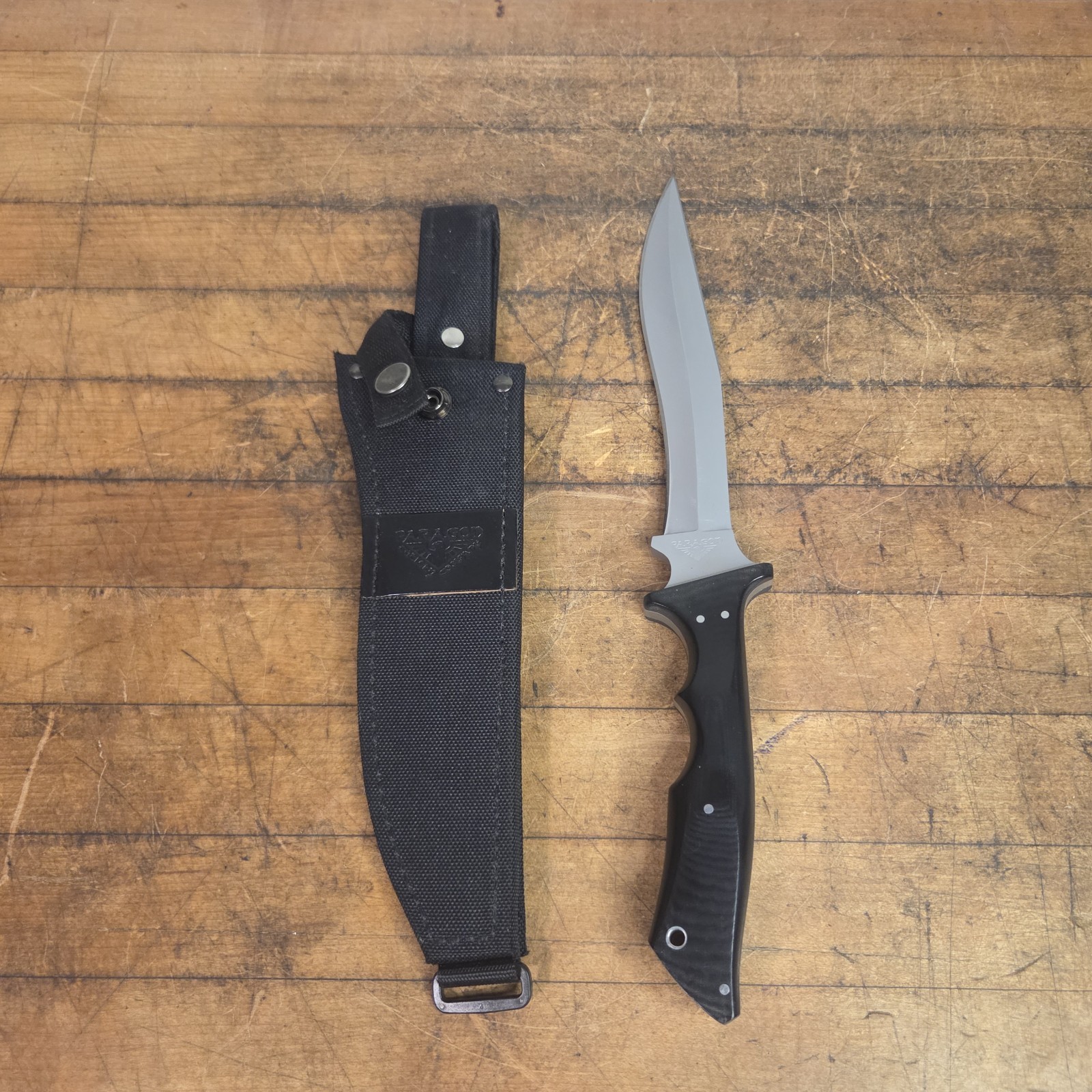 RARE Seki Japan Paragon Larry Harley Design Battle Dagger Knife & Sheath RARE Seki Japan Paragon Larry Harley Design Battle Dagger Knife & Sheath