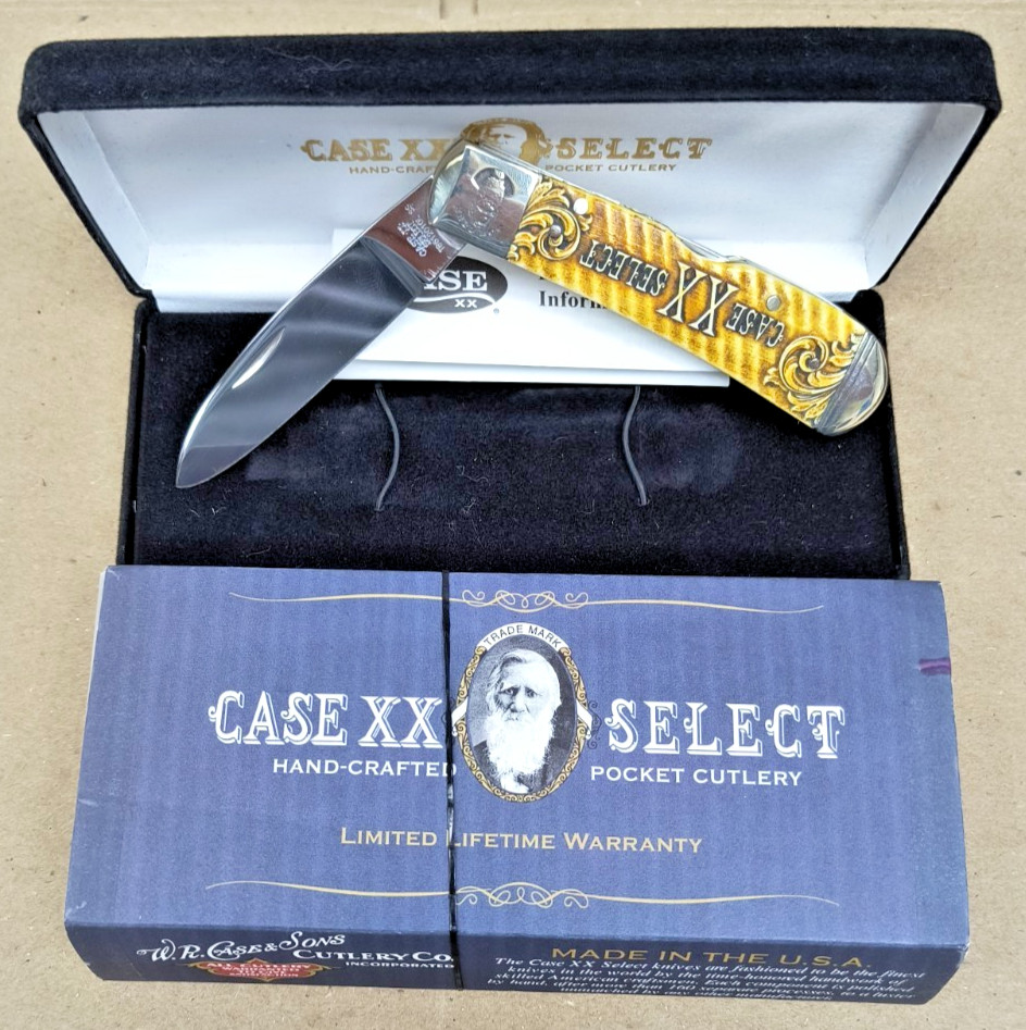 RARE 2018 CASE XX Select TB712010L SS Tony Bose Natural Bone Tribal Lock Box