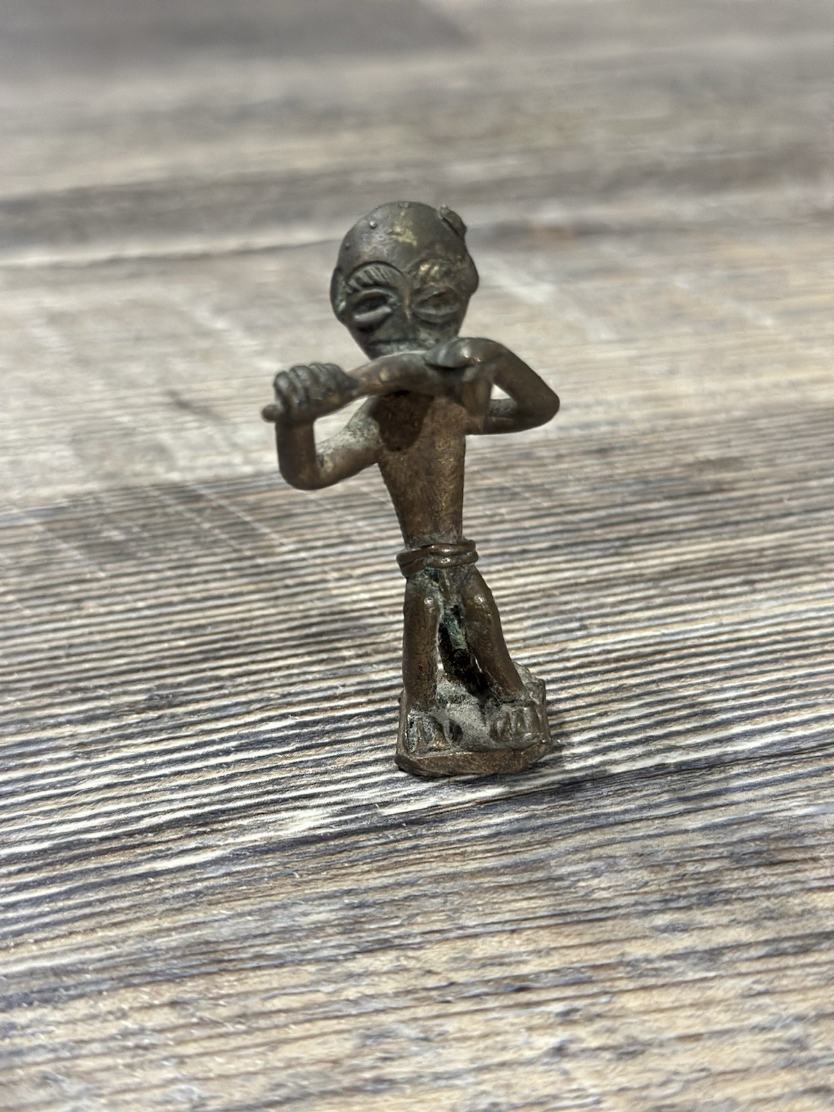 Vintage African Ashanti Akan Gold Bronze 2\