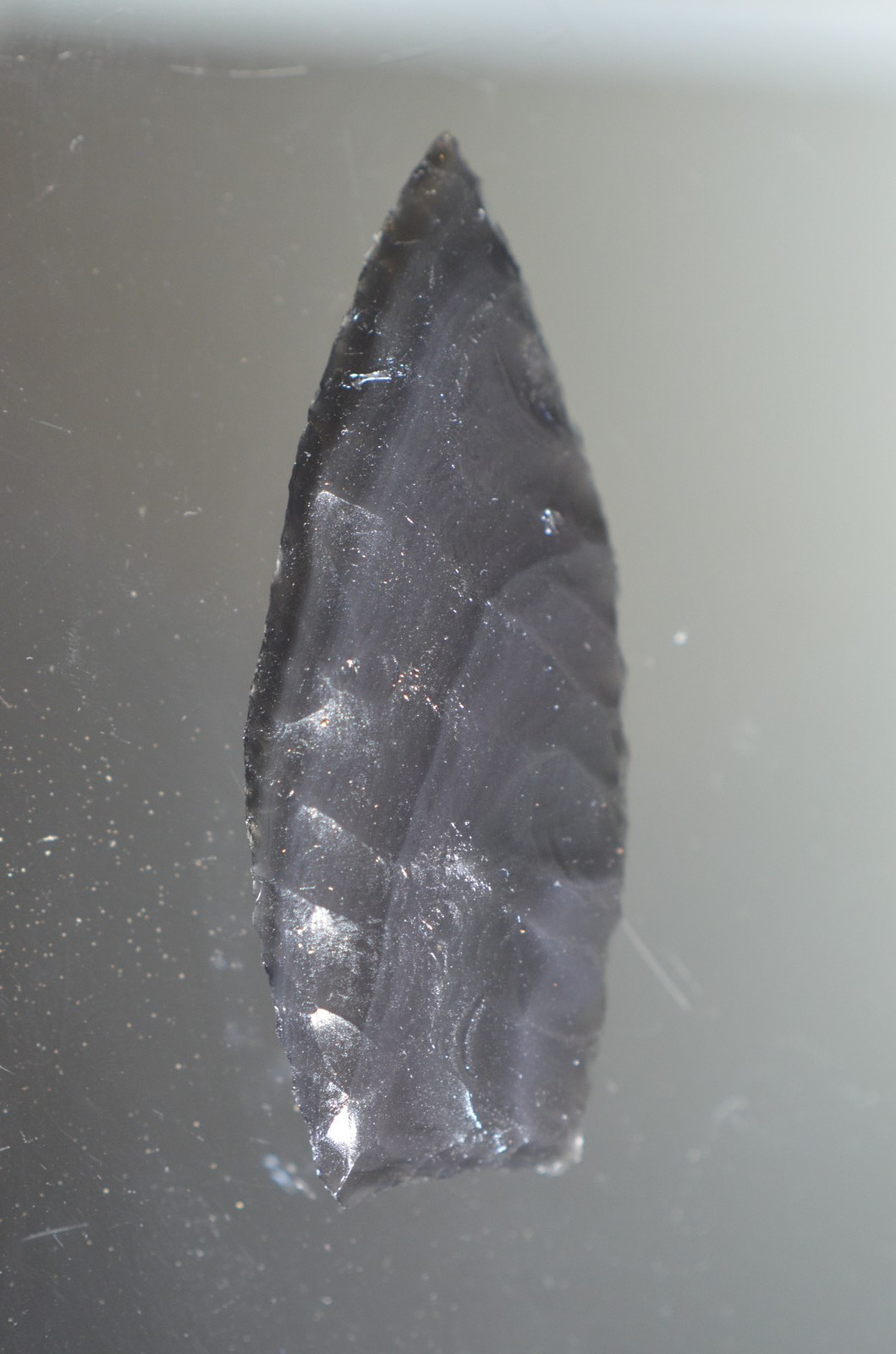 Authentic Hensel Point 3.81 Inch Obsidian Primitive Repro