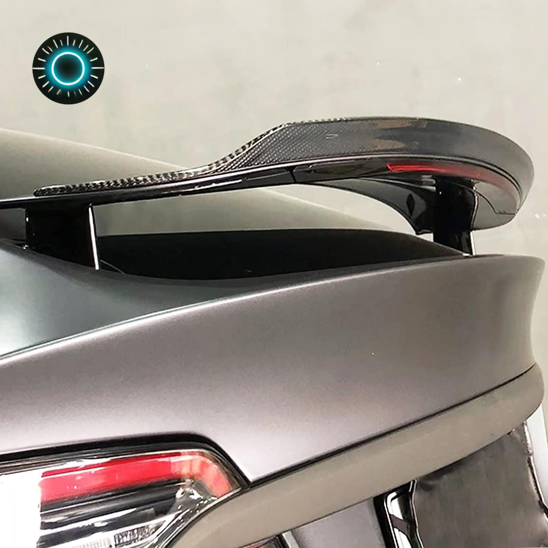JCING Model X Carbon Fiber Trunk Spoiler Wing for Tesla Model X 2016-2023 Rea...