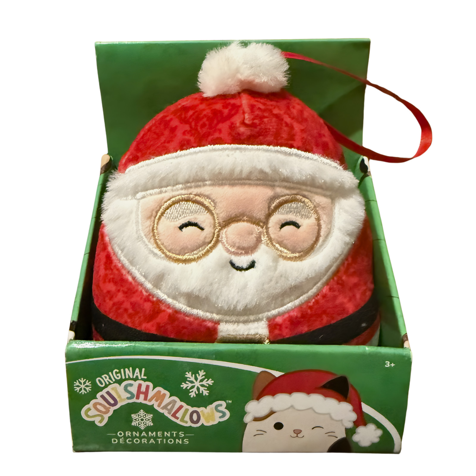 Squishmallow Nick 4” Santa Ornament Plush New in Box 