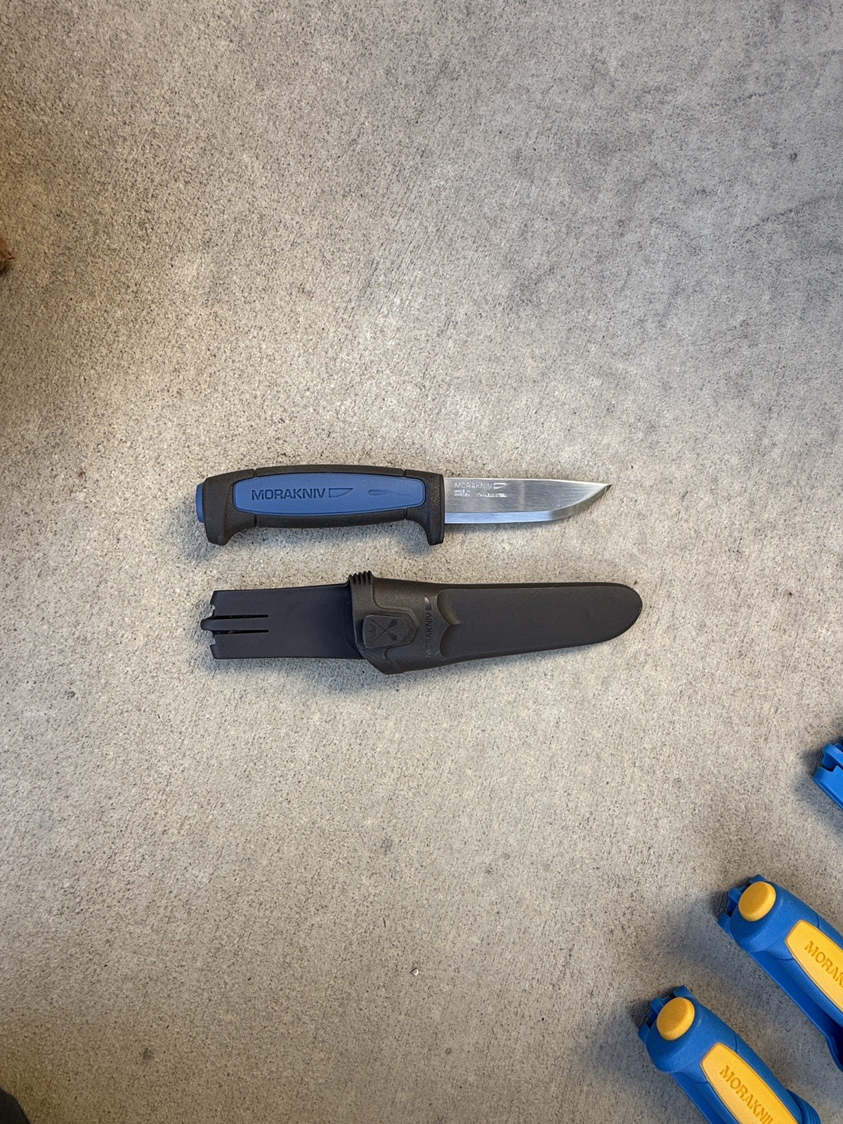 MORAKNIV Craftline PRO S Blue/Black Handle Fixed Blade Knife w Combi-Sheath NEW