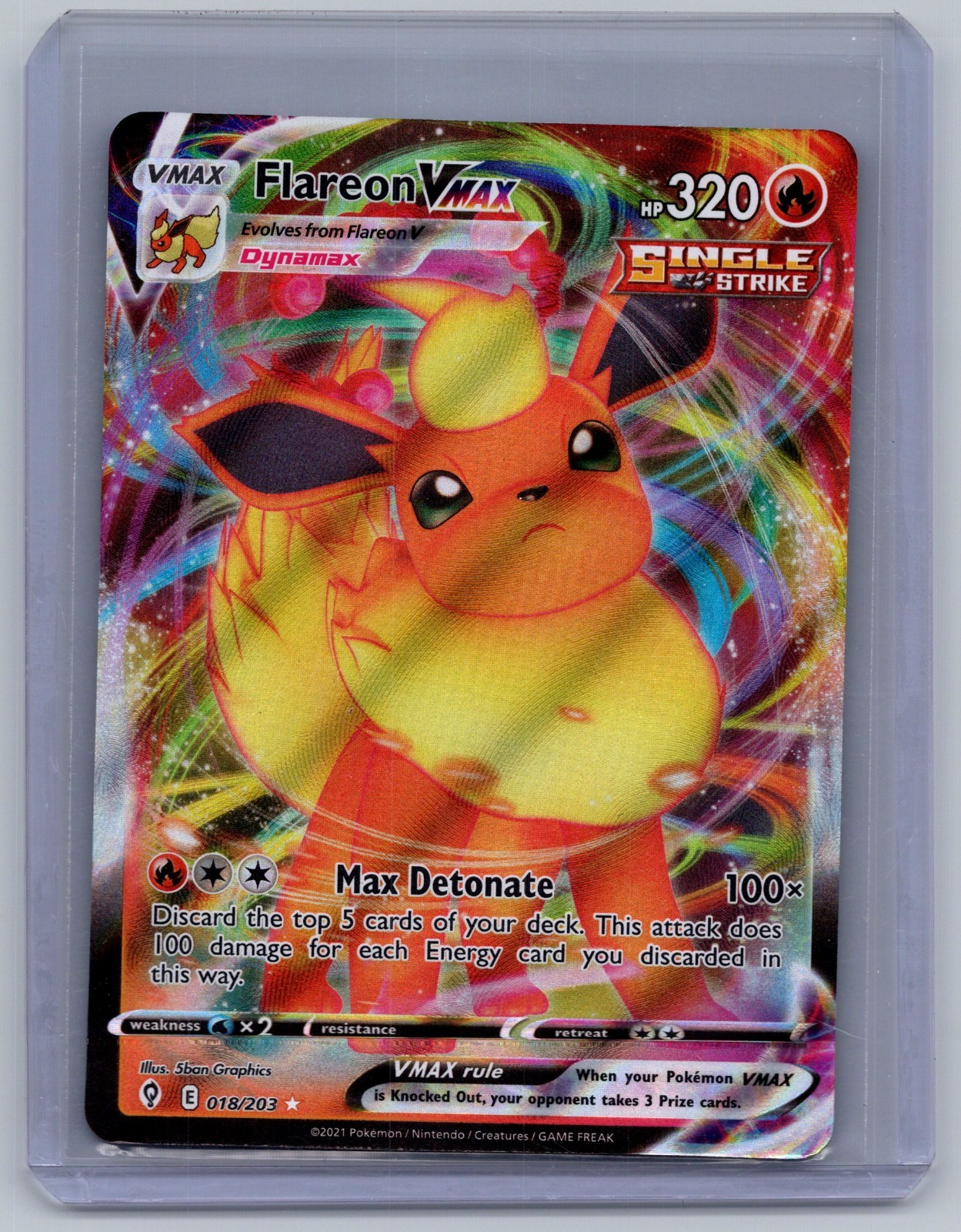 (NM) Flareon VMAX 18/203 - Pokemon Evolving Skies