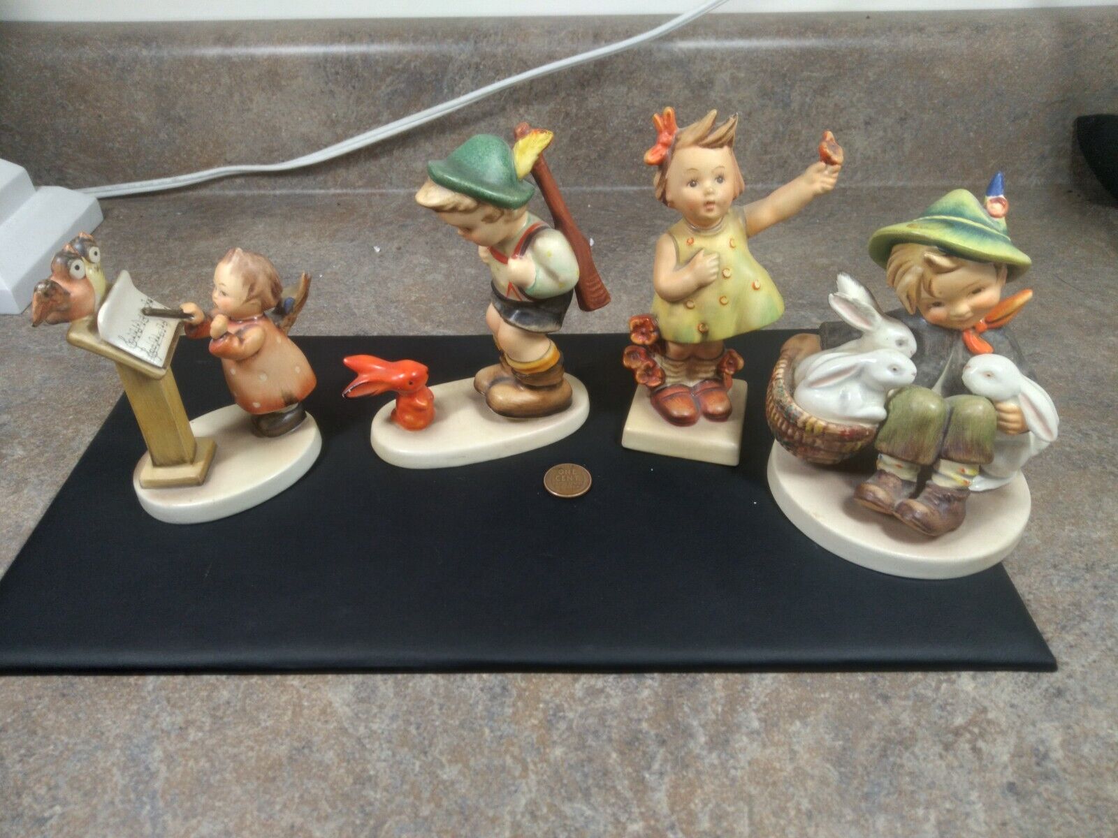 Lot of 4 Vintage Goebel Hummel Figurines #169, 58/1, 6/0, 72 All TMK 3