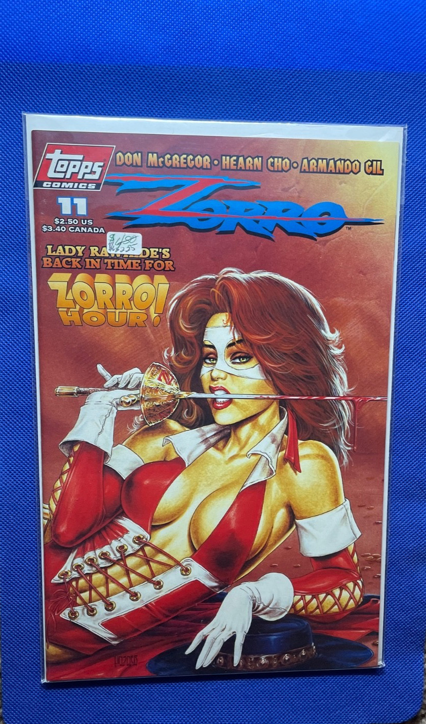 TOPPS COMICS ZORRO #11 LADY RAWHIDE APP., LISNER STRETCH COVER NM TOPPS COMICS ZORRO #11 LADY RAWHIDE APP., LISNER STRETCH COVER NM