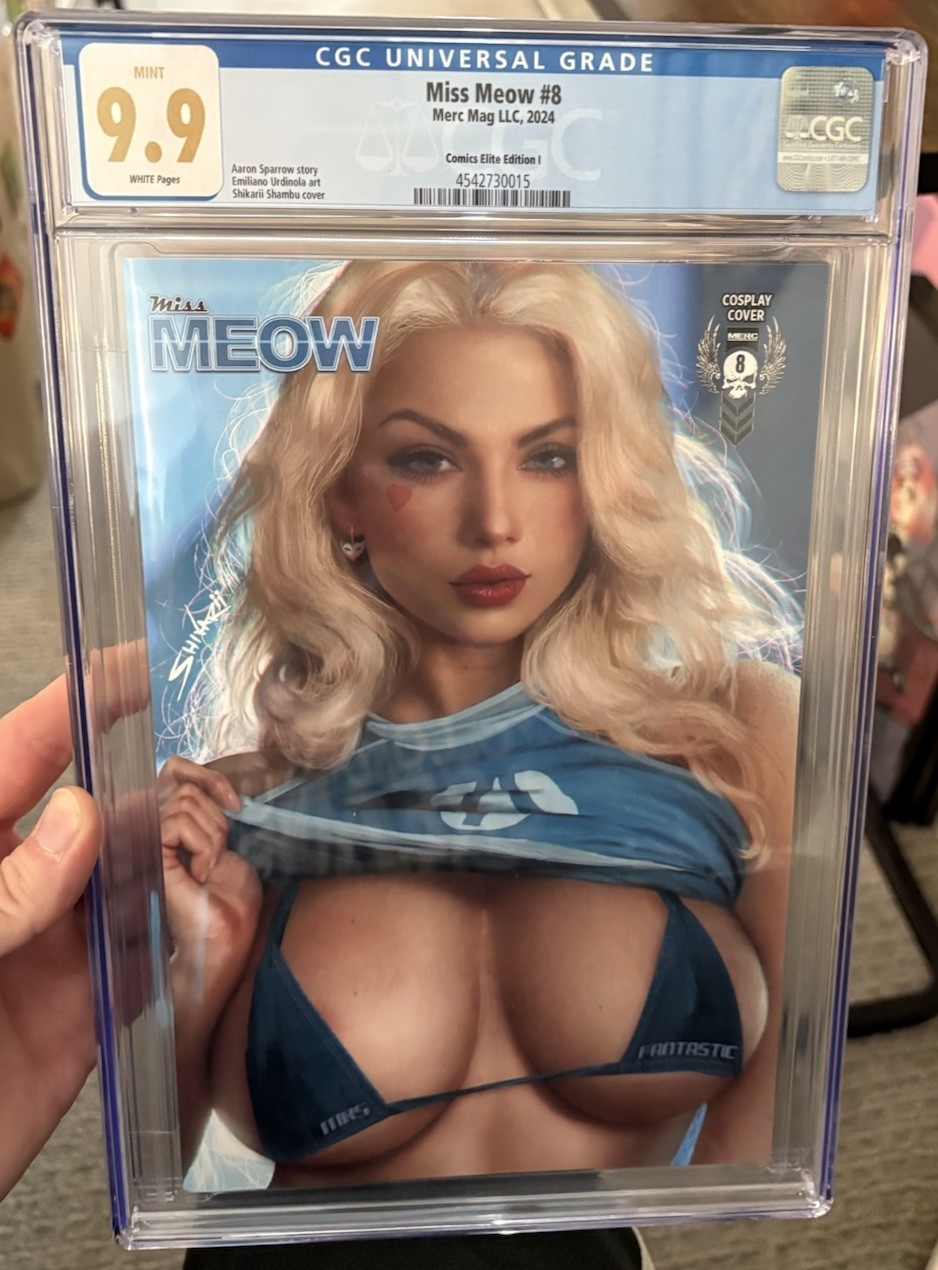 MISS MEOW #8 (CGC 9.9) Shikarii Elite Edition Fantastic 4 Sue Storm