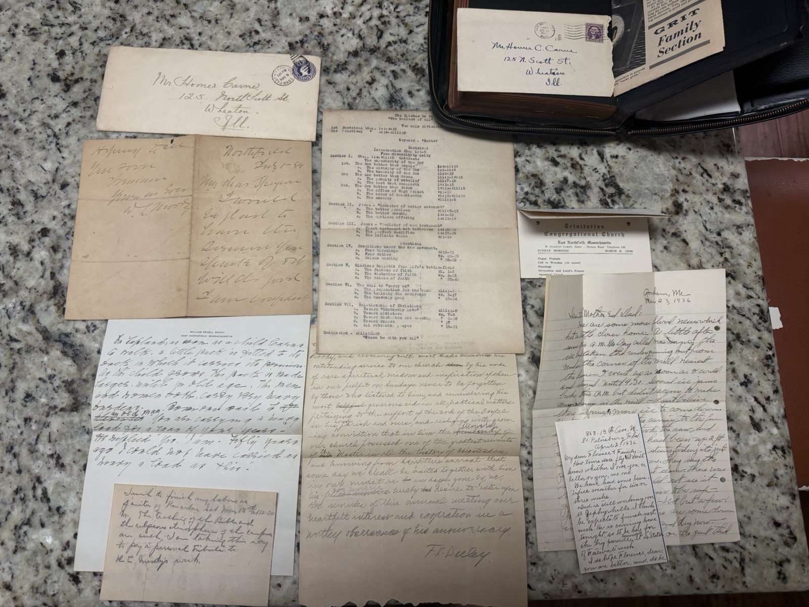 1884 D.L. Moody Signed Letter + D.W. Whittle William R. Moody Bible Archive 1884 D.L. Moody Signed Letter + D.W. Whittle William R. Moody Bible Archive