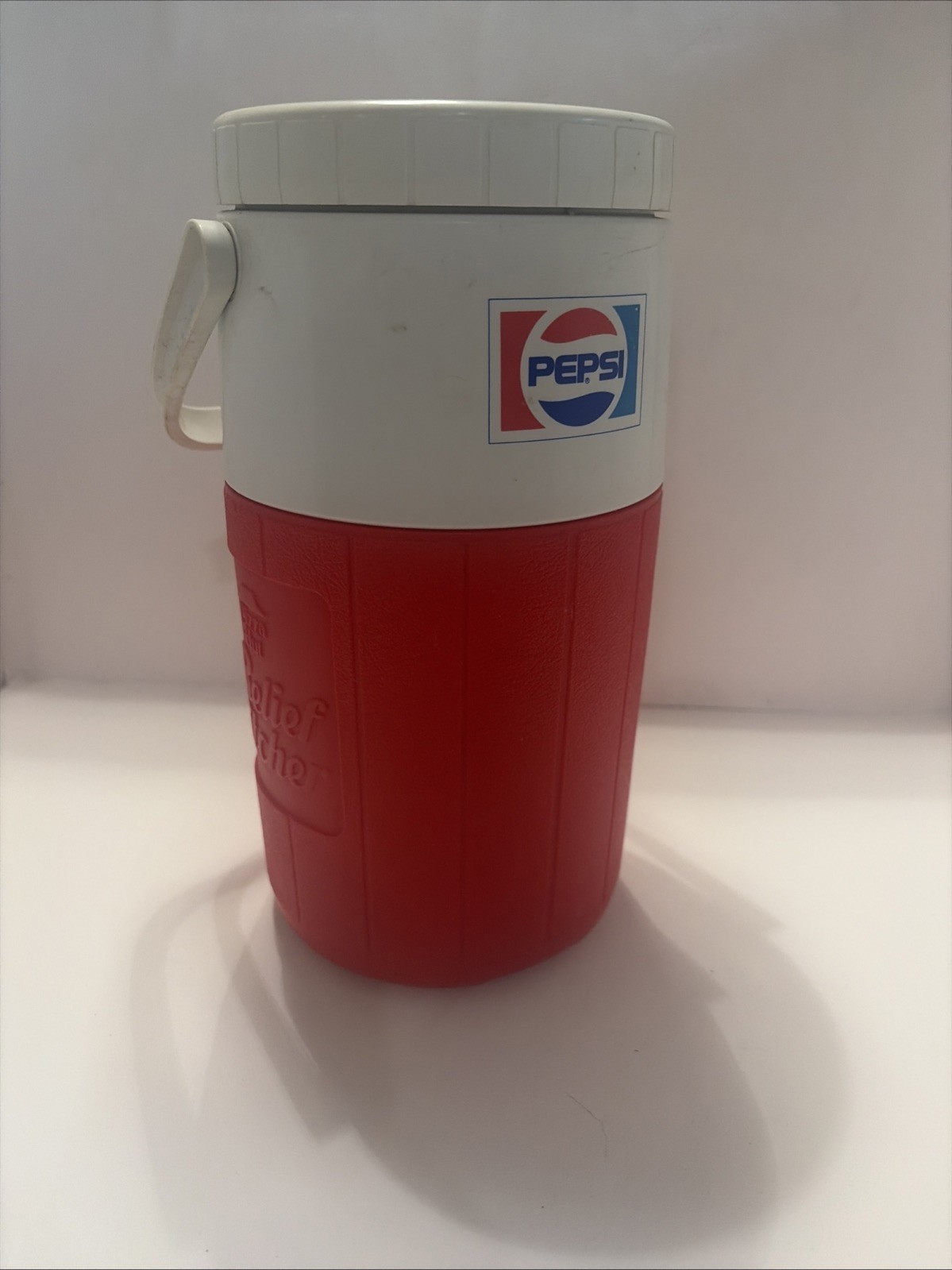 Vintage 80s Beverage Cooler, Pizza Hut, Pepsi, Relief Pitcher 1/2 Gallon