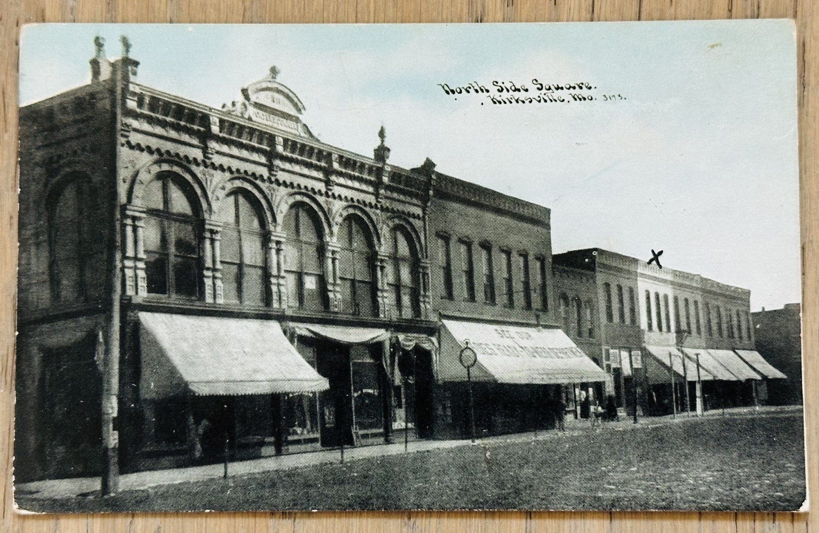 VTG Kirksville MO North Side Square Postcard CU Williams Photoette Printed 3173